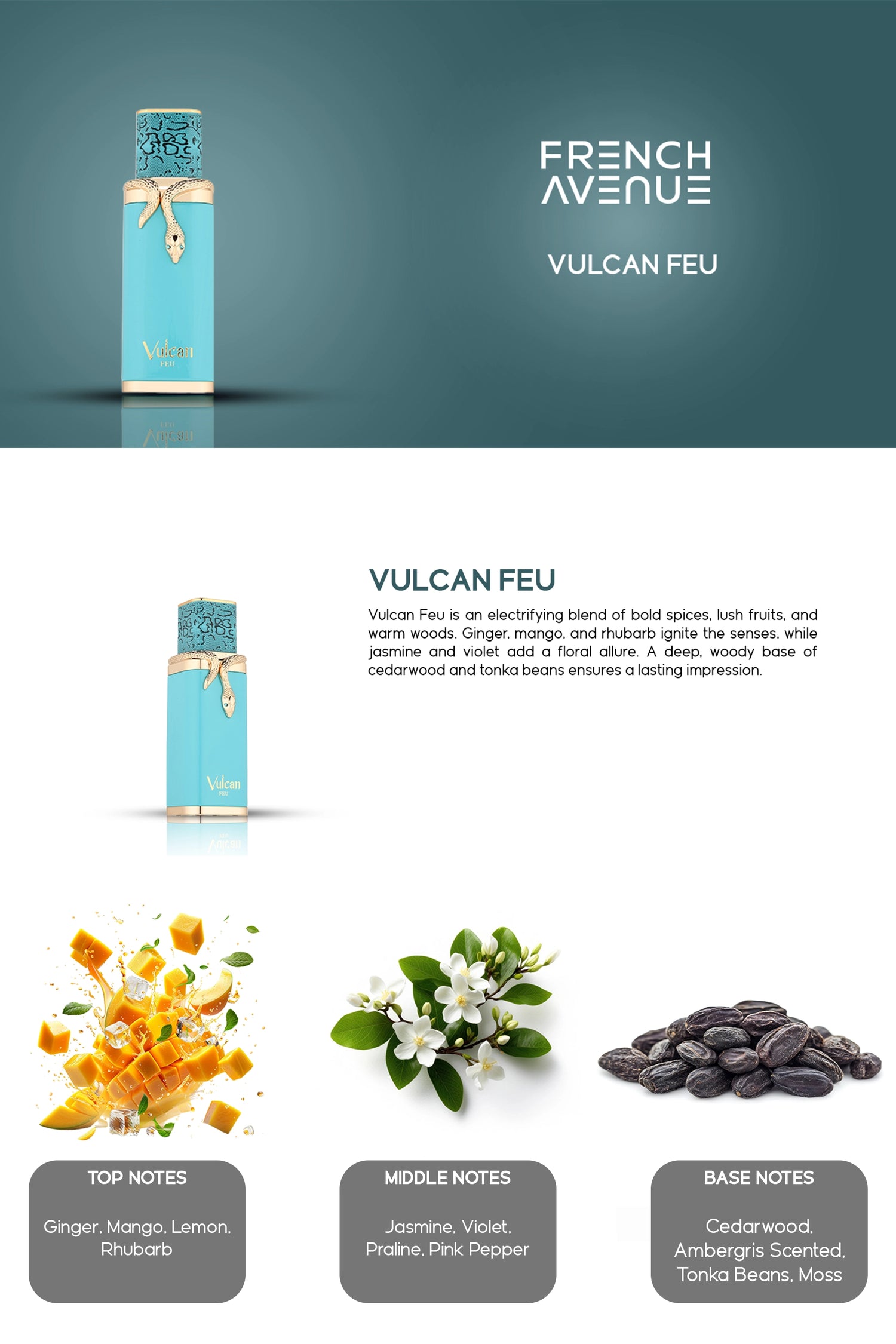 Vulcan Feu Edp 100ml by French Ave - Fragrance World – FA USA