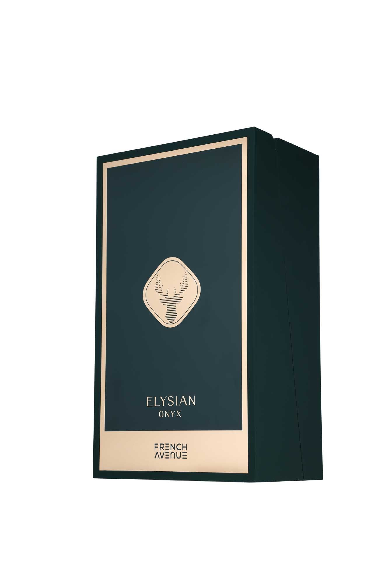 Fragrance World French Avenue Elysian Onyx Eau de Parfum for Men, 80ml