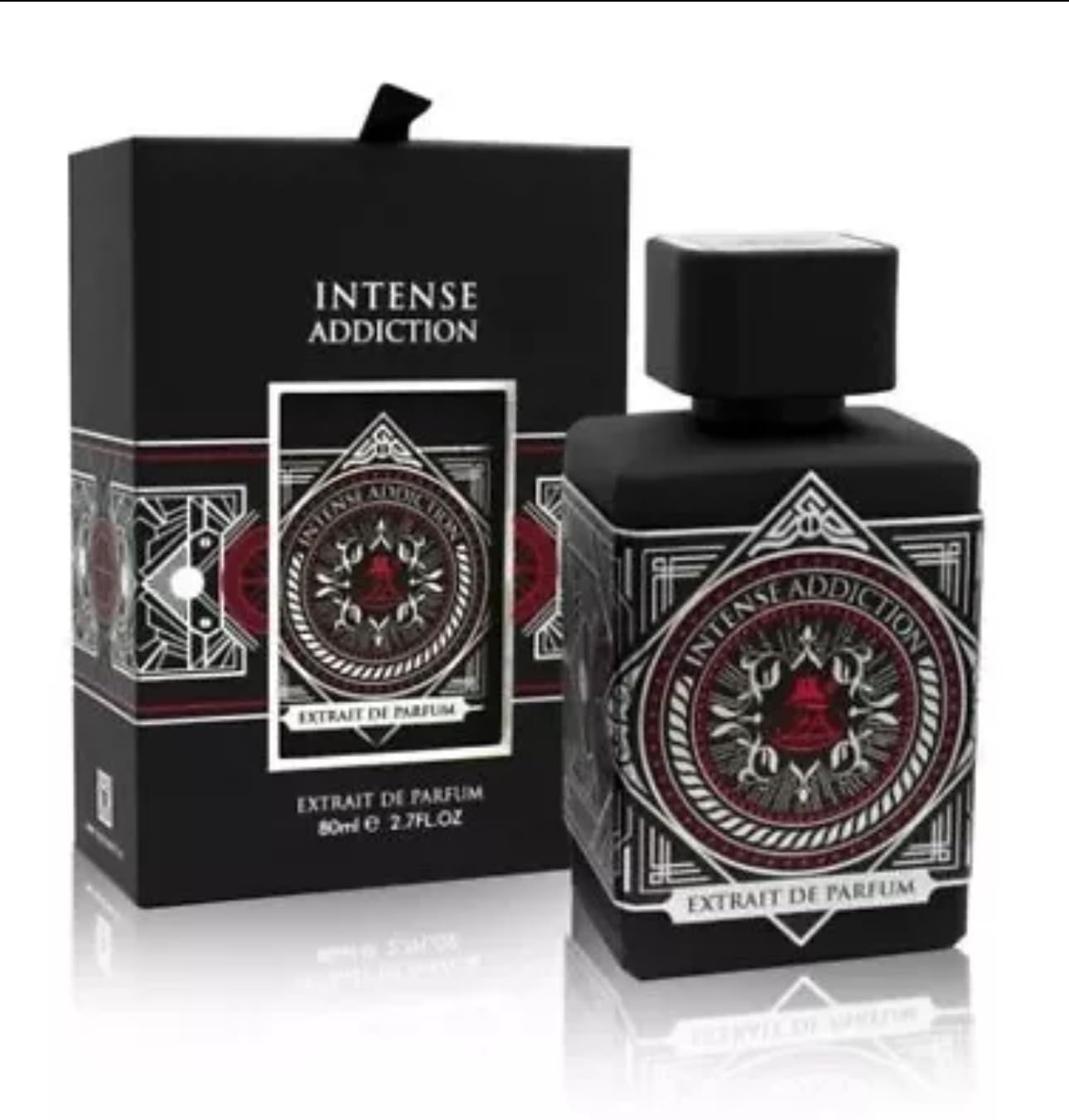 Fragrance World Intense Addiction Extrait Perfume 80ML, 2.7 Fl Oz (Pack of 1)